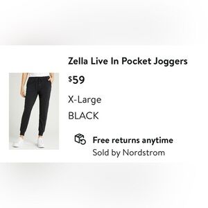 Zella Live In Pocket Joggers - XL